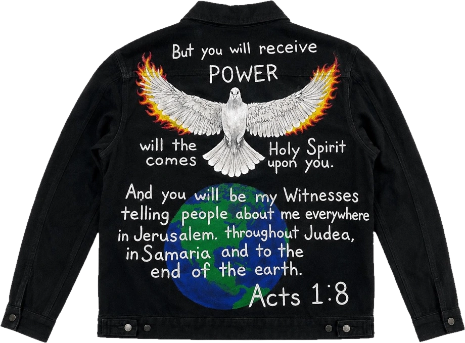 Hand-painted custom jacket — piece 1