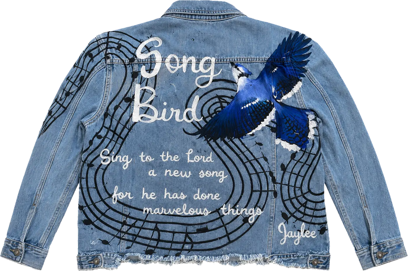 Hand-painted custom jacket — piece 15