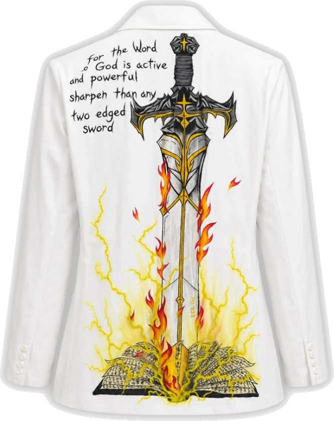 Hand-painted custom jacket — piece 16