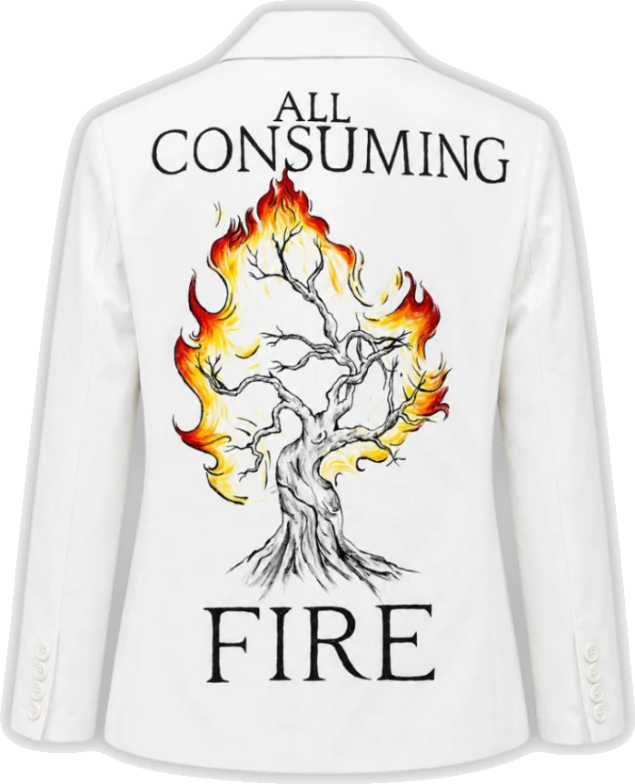 Hand-painted custom jacket — piece 17