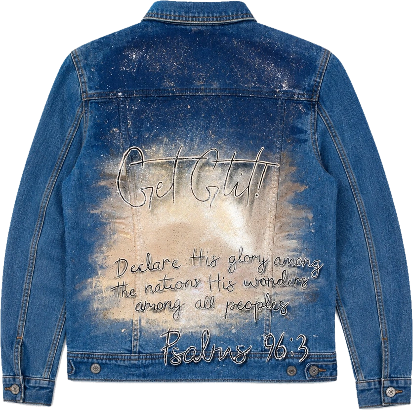 Hand-painted custom jacket — piece 19