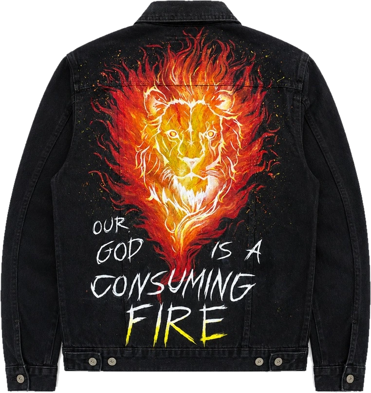 Hand-painted custom jacket — piece 21