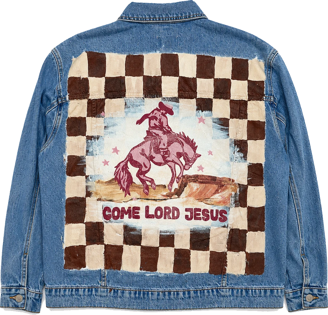 Hand-painted custom jacket — piece 23