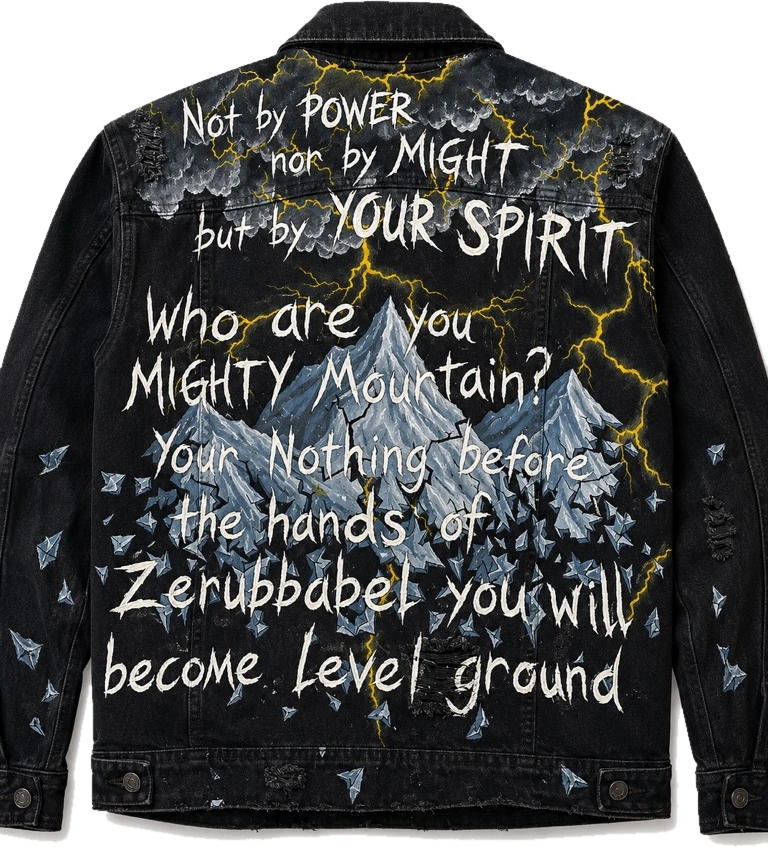 Hand-painted custom jacket — piece 8