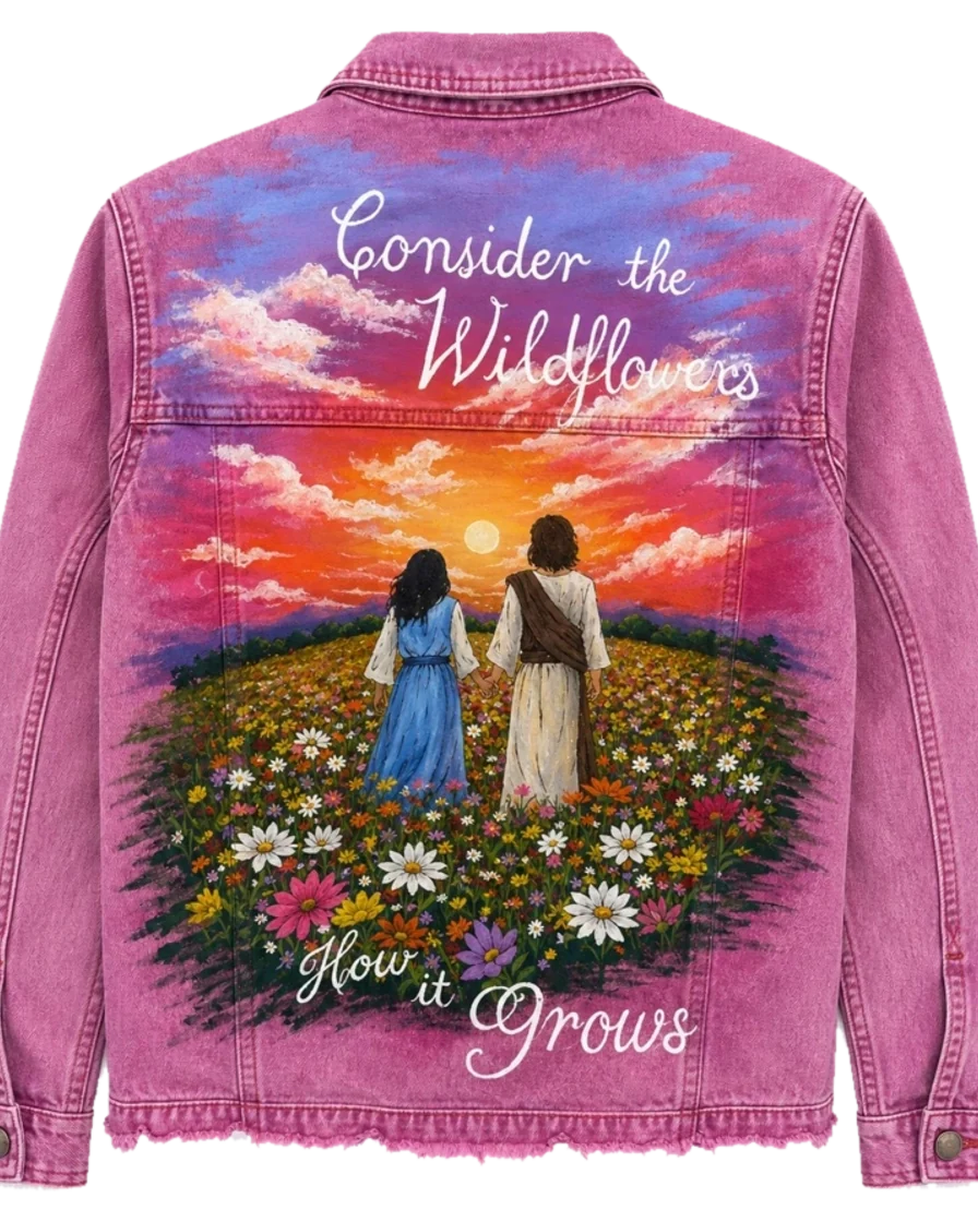 Wildflower — hand-painted jacket