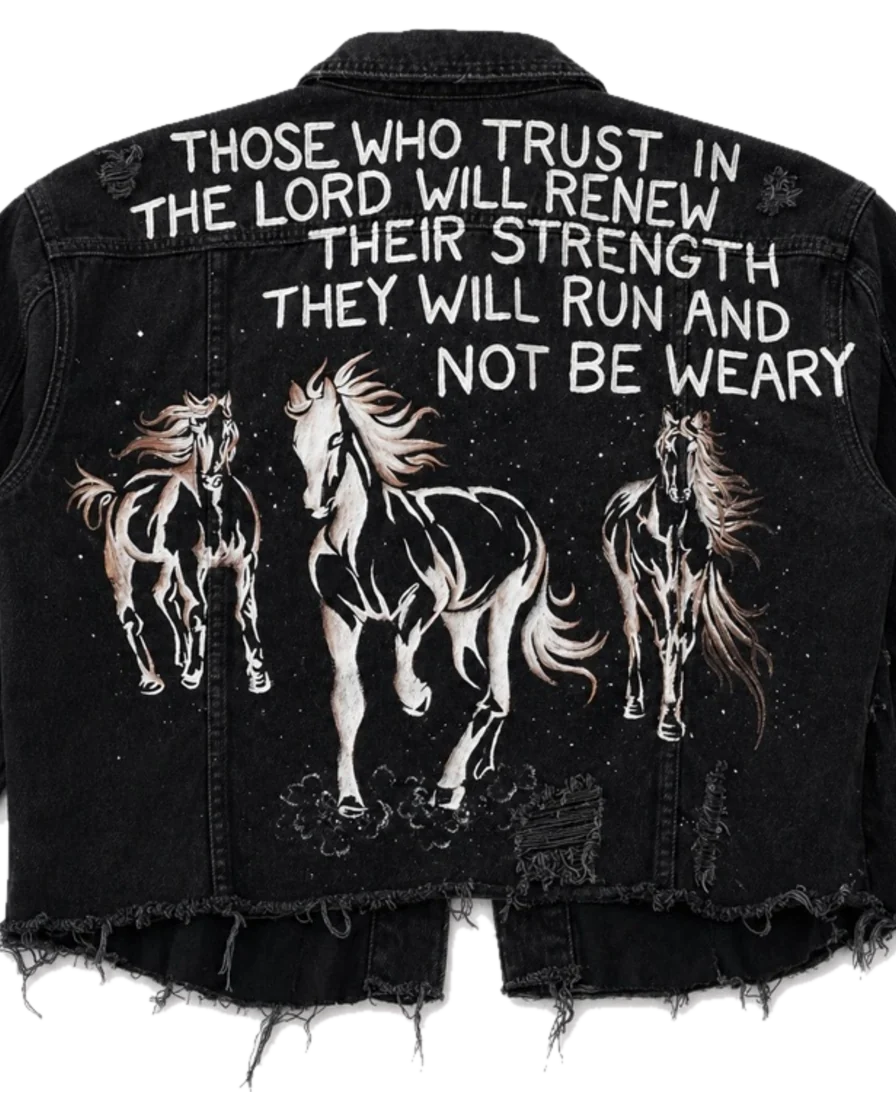 They Will Run — hand-painted jacket