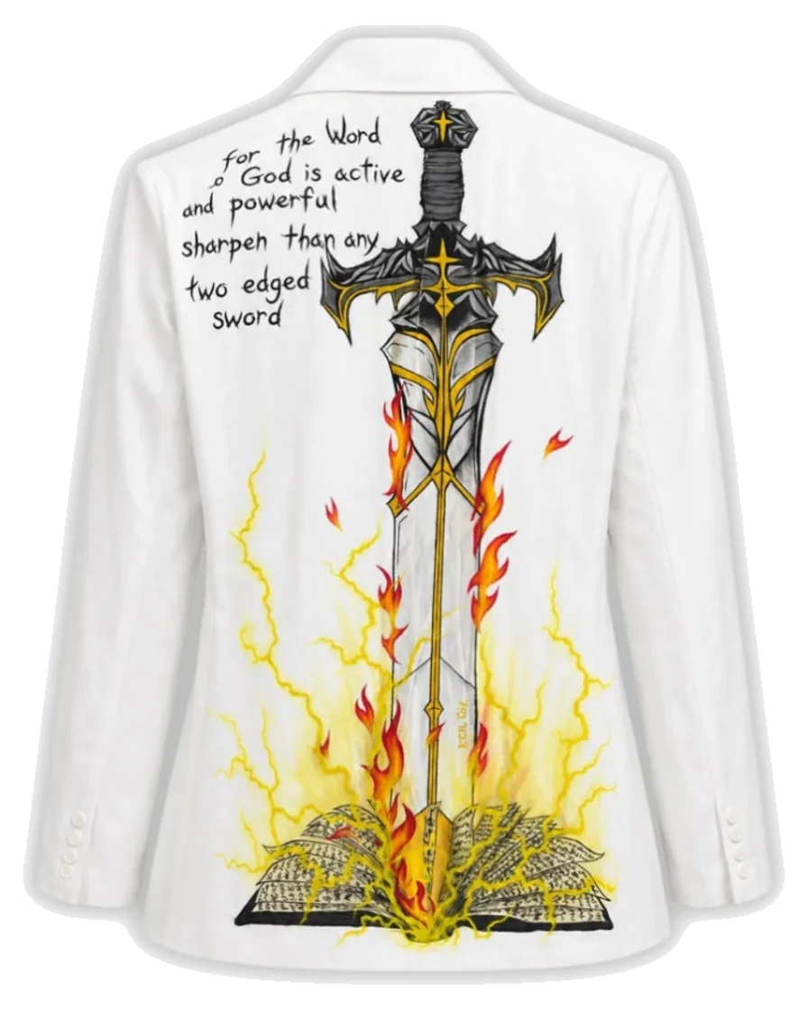 Sword of the Spirit — hand-painted jacket